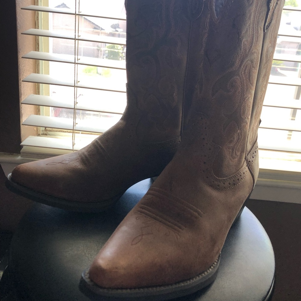 Justin Stampede Women's McKayla Tan Cowboy Boots